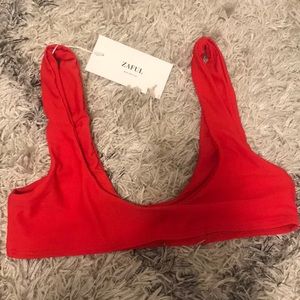 Zaful Red Bikini Top